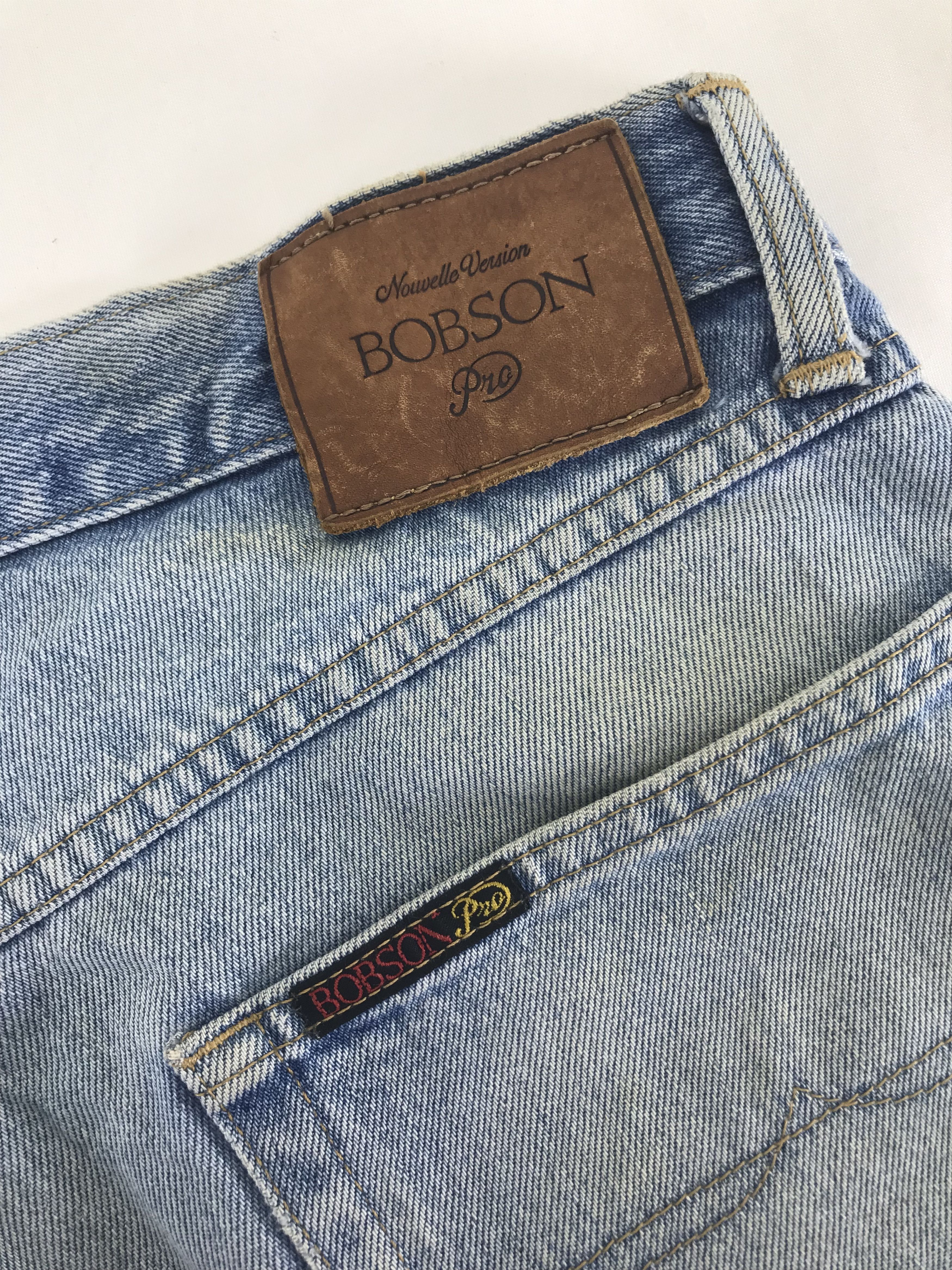 Vintage Vintage Bobson Light Wash Distressed Jeans Size US 34 / EU 50 - 12 Thumbnail