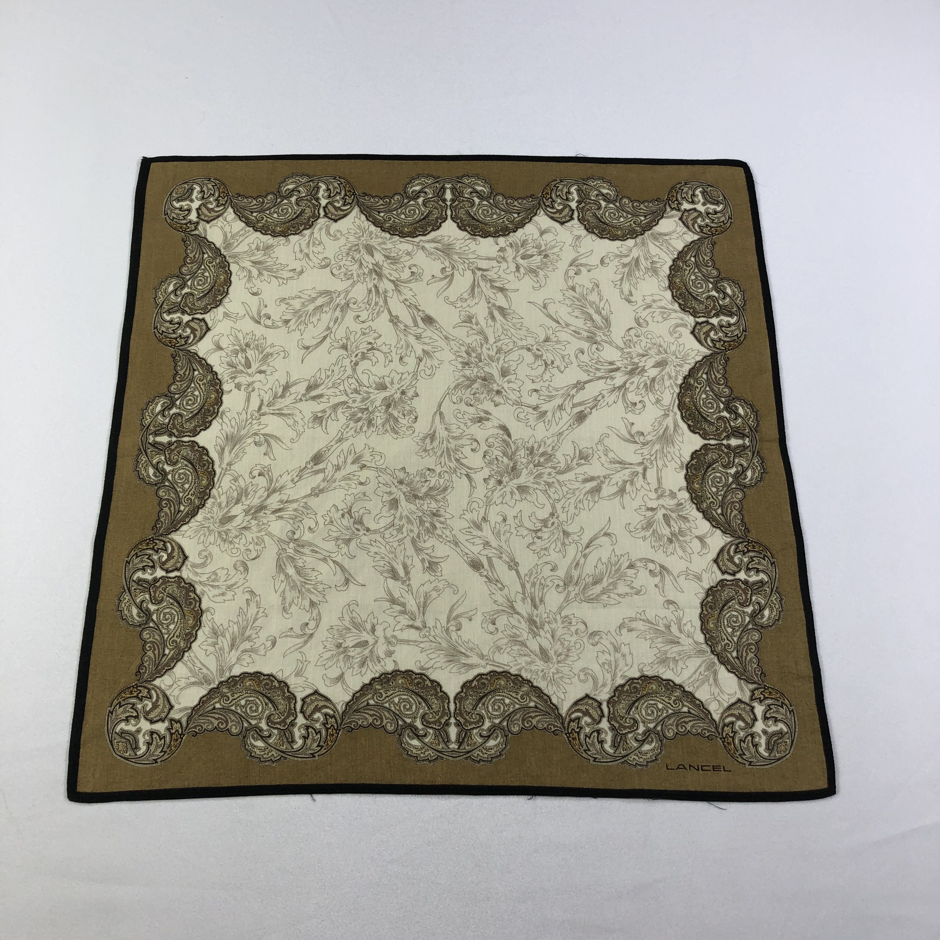 Lancel × Vintage Lancel Luxury Handkerchief Neckerchief Bandana H2190 Size ONE SIZE - 2 Thumbnail
