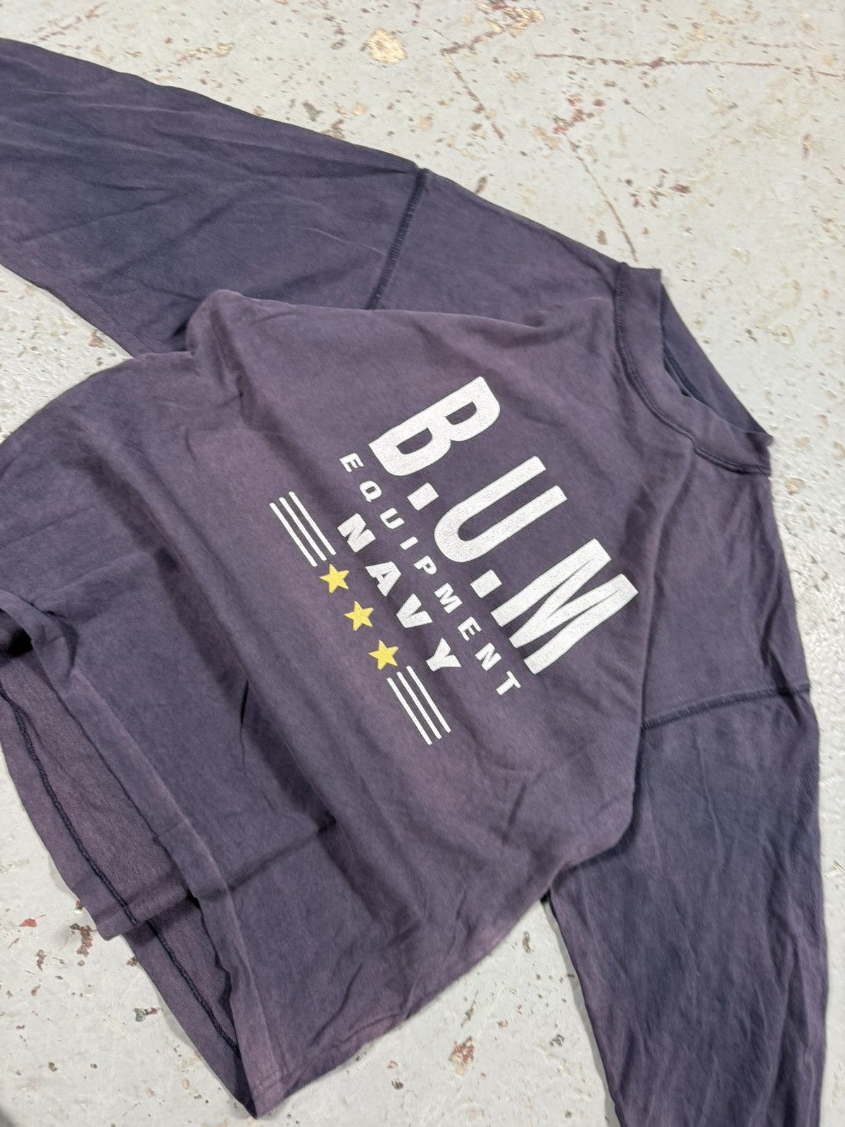 Vintage Crazy Vintage BUM Navy Longsleeve Tee Size US S / EU 44-46 / 1 - 5 Thumbnail