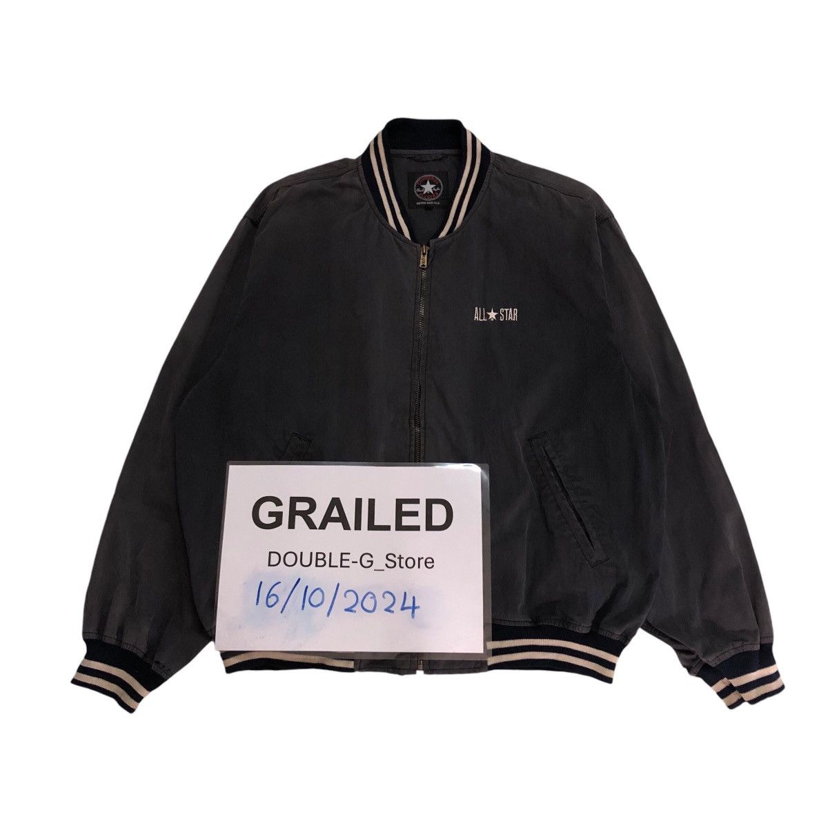 Japanese Brand 📌Vintage Bomber Jacket Zipper Converse All Star Size US M / EU 48-50 / 2 - 1 Thumbnail