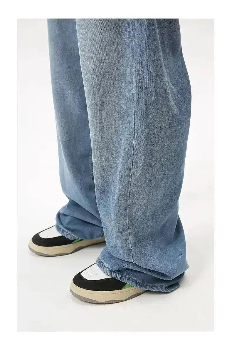 Japanese Brand Blue Baggy Wide Leg Denim Jeans Size US 32 / EU 48 - 5 Thumbnail