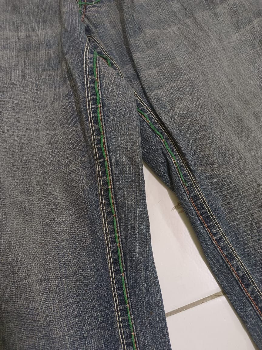 Designer × Vintage Rare Distressed Laguna Beach Skulls Jeans Flare Baggy Size US 30 / EU 46 - 10 Thumbnail