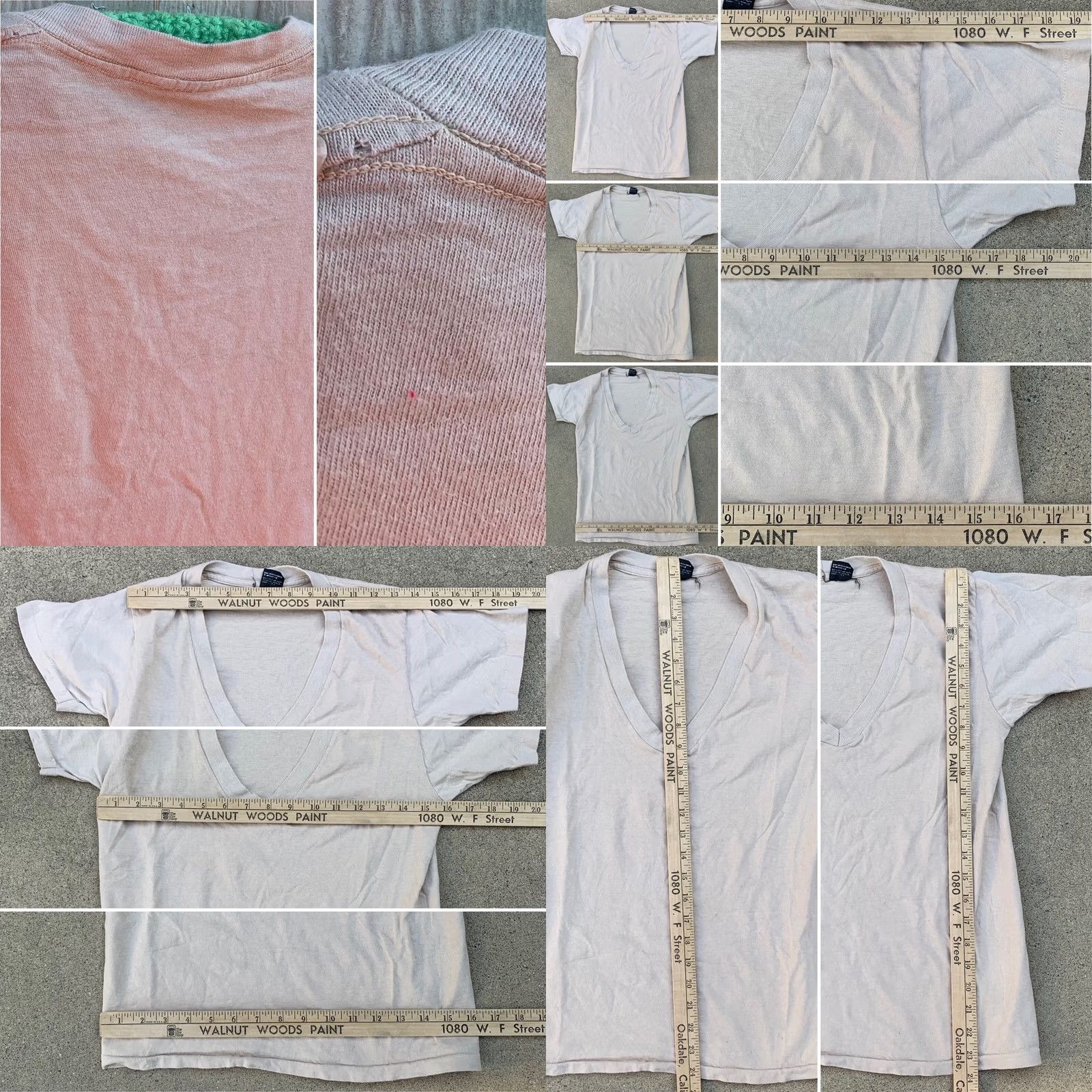Vintage VINTAGE BVD T-Shirt V-Neck Shirt Mens Beige 34-36 100% Cotton Single Stitch USA Size S Size US S / EU 44-46 / 1 - 8 Thumbnail