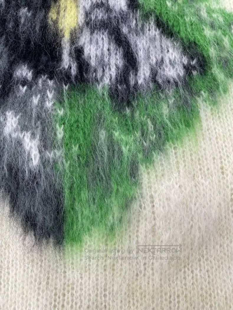 Dior Dior Yellow-green horsehair sweater Size US M / EU 48-50 / 2 - 2 Thumbnail