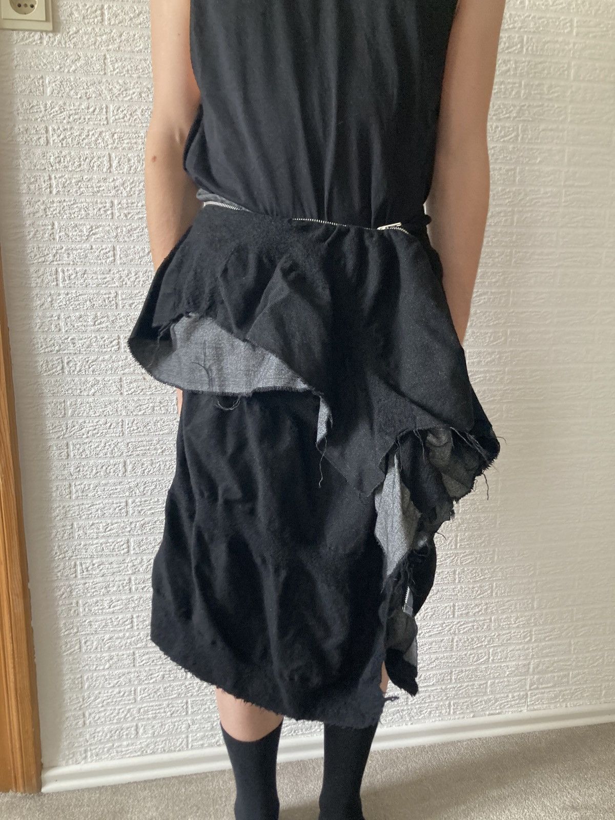 tricot COMME des GARCONS ロングスカート 裾フリンジ 赤 COMME des GARCONS GIRL - COMME des GARCONS GIRL ロング