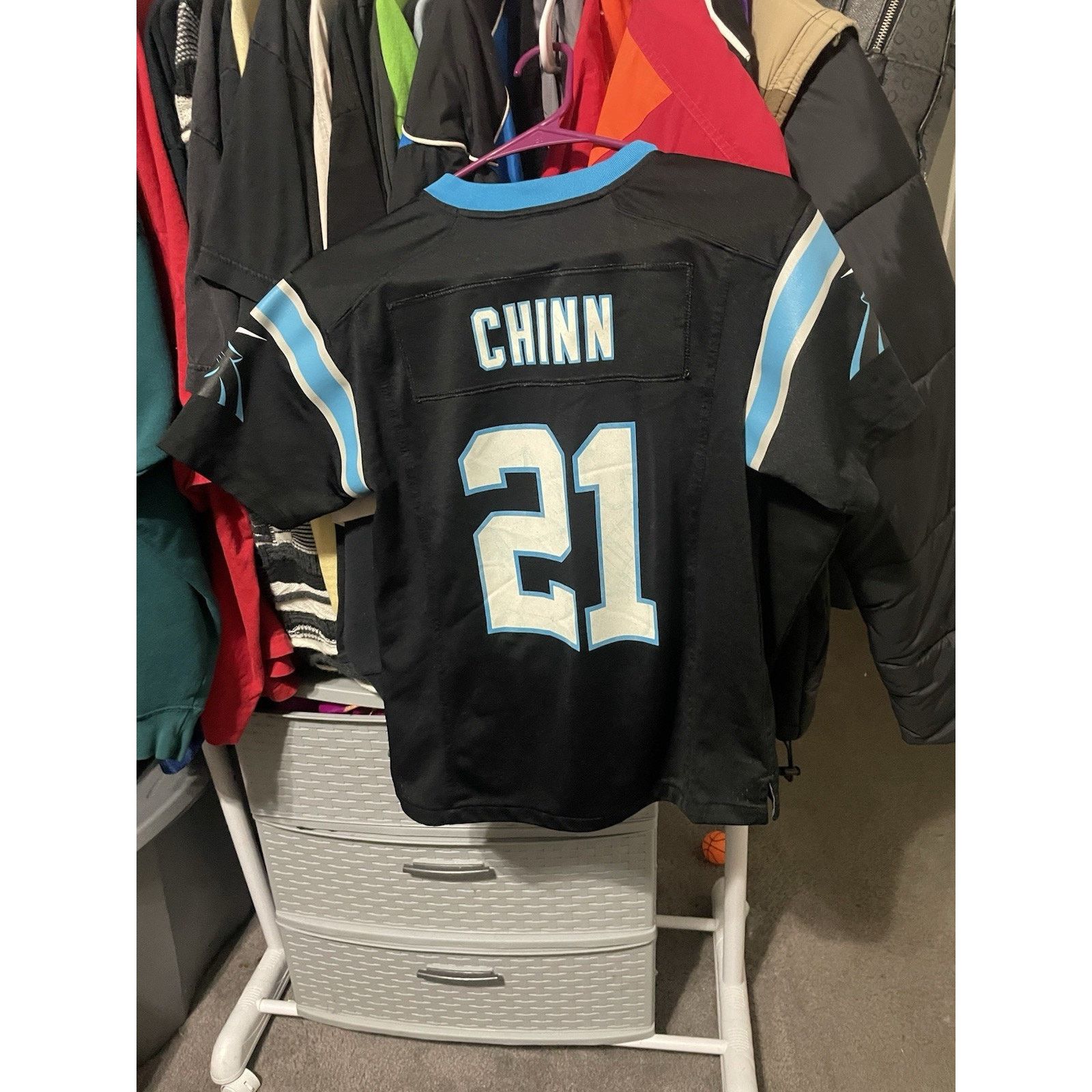 Nike Size Youth M 10-12-Nike Jeremy Chinn Carolina Panther Jersey Size US M / EU 48-50 / 2 - 2 Thumbnail