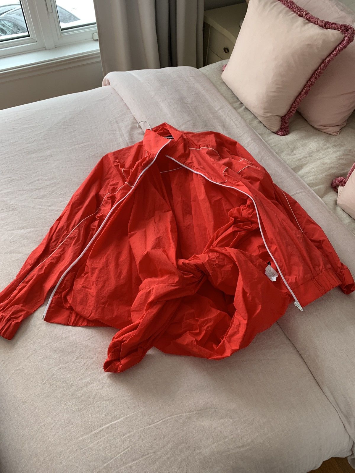 image of Yproject $1.5K Bnwot Red Light Sport Jacket Coat Unisex Knot, Men's (Size Small)