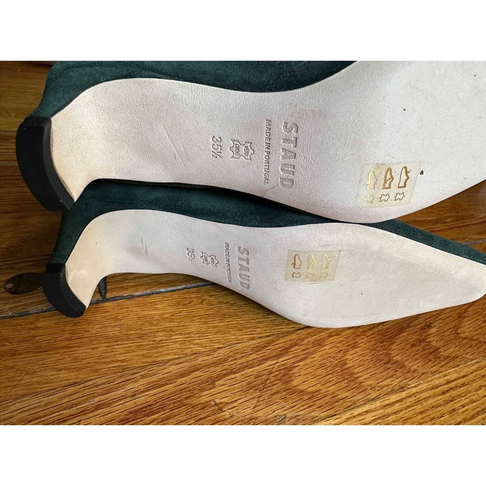 Staud STAUD Wally Suede Knee Boots Dark Green 35½ Size US 5.5 / IT 35.5 - 4 Thumbnail