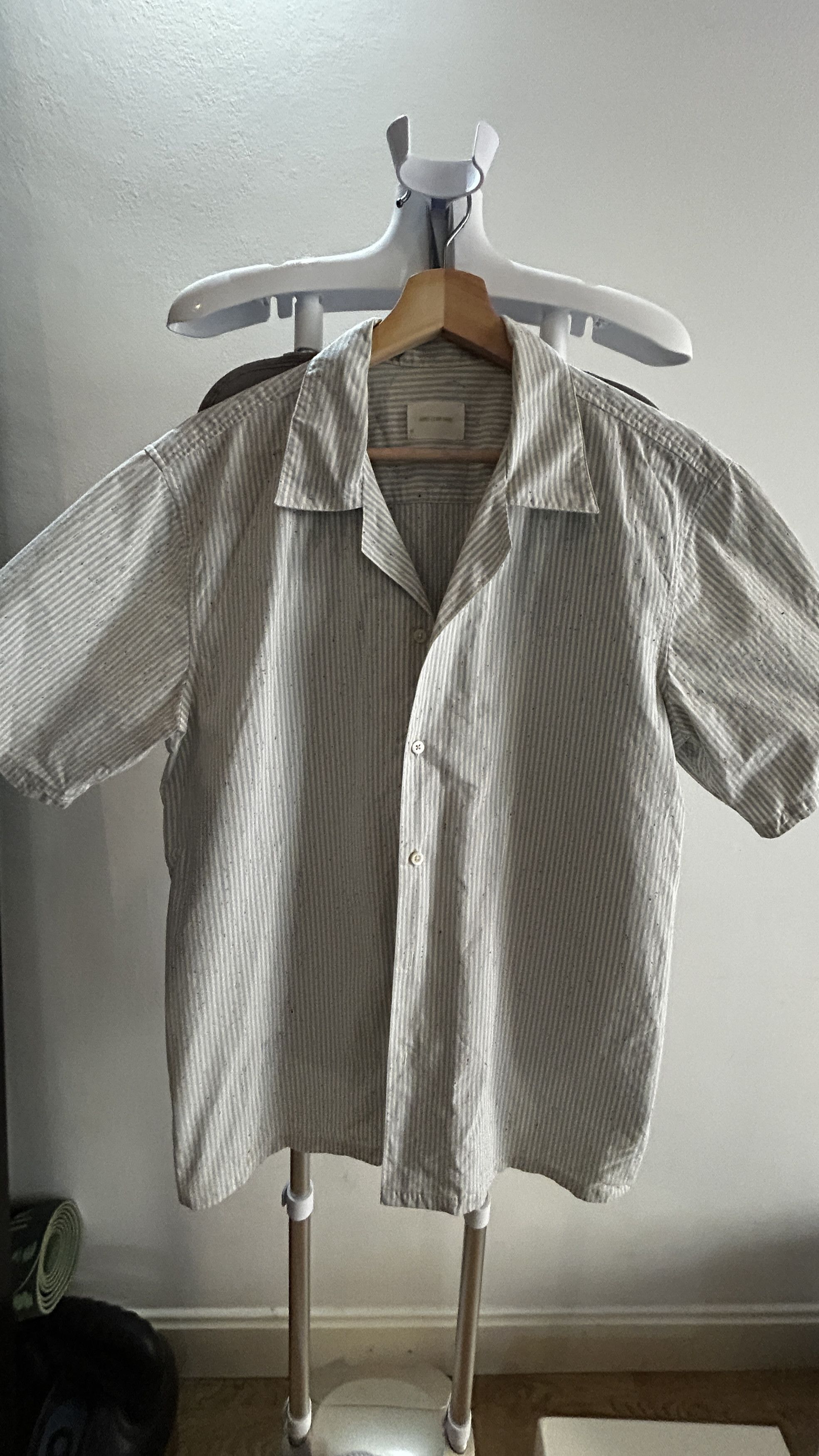Aime Leon Dore Aime Leon Dore Striped speckled cotton-poplin shirt Size US M / EU 48-50 / 2 - 1 Thumbnail