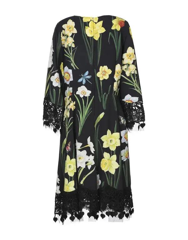 Dolce & Gabbana o1y0825 Midi Dress in Multicolor Size XS / US 0-2 / IT 36-38 - 2 Thumbnail
