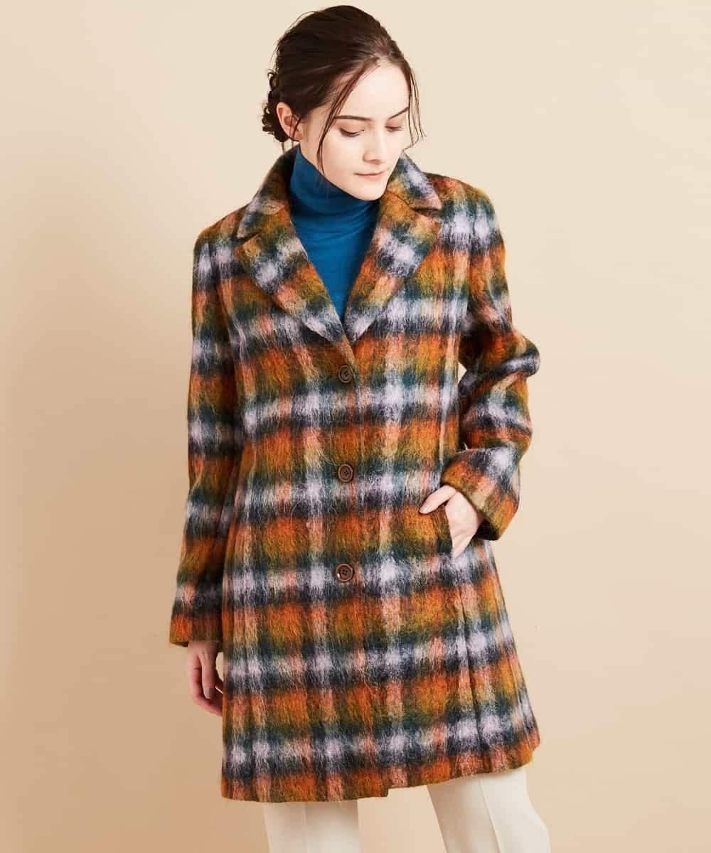 Japanese Brand Vintage Christian Aujard Paris wool Mohair Blend Coat Size M / US 6-8 / IT 42-44 - 1 Thumbnail