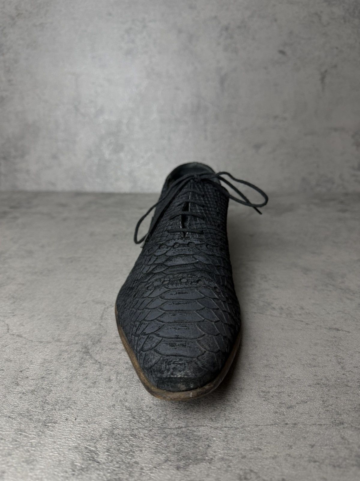 Just Cavalli JUST CAVALLI - SNAKESKIN OXFORD DERBYS Size US 8 / EU 41 - 2 Thumbnail