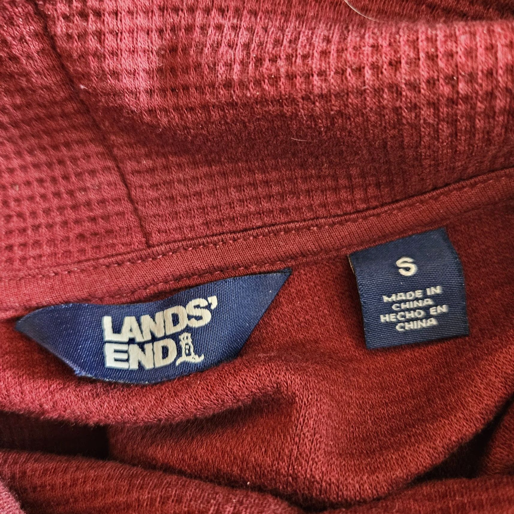 Lands' End Lands' End Womens Cowl Neck Top Sz S Burgundy Long Sleeve Shirt Womens Top - Lands' End Cardigan? Size S / US 4 / IT 40 - 4 Thumbnail