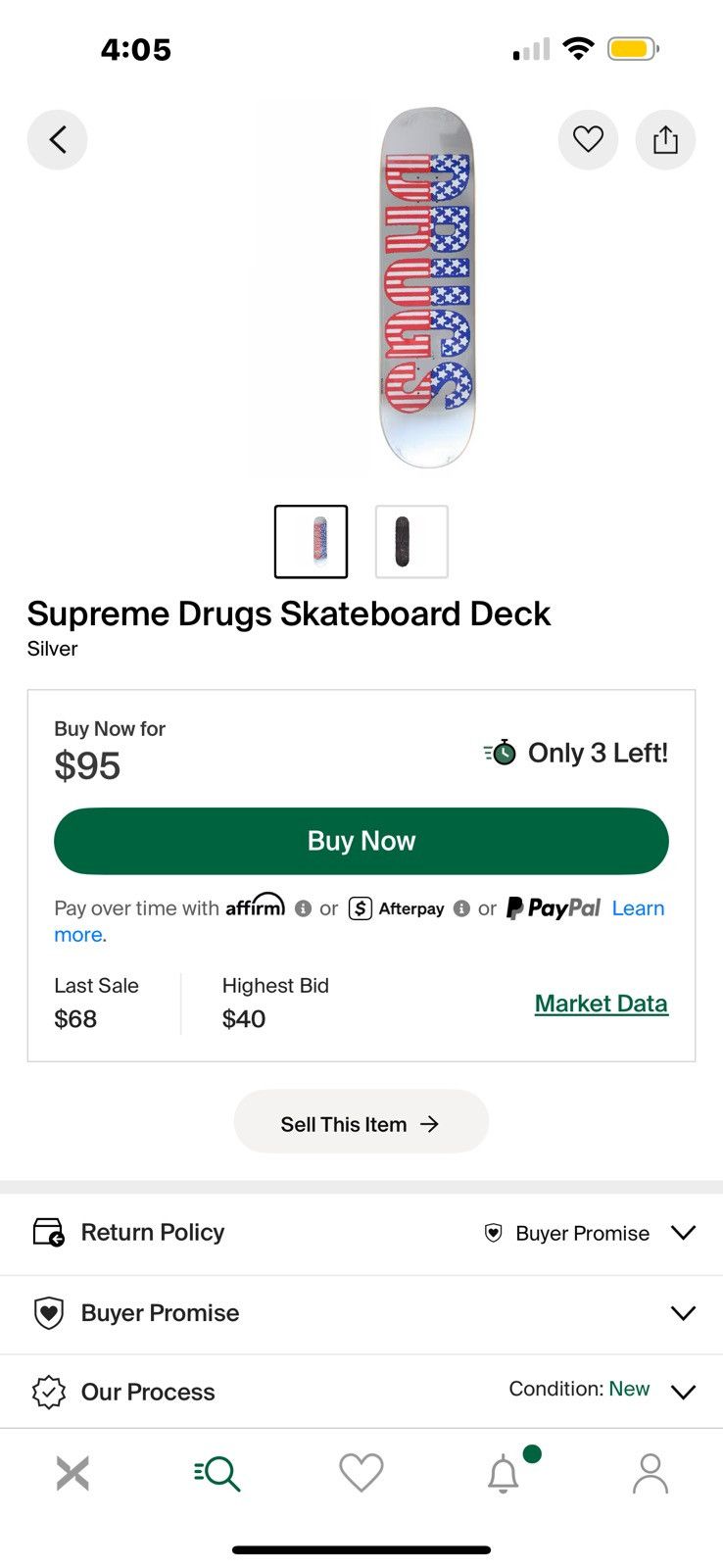 Supreme Supreme Drugs Skateboard Deck Size ONE SIZE - 6 Thumbnail