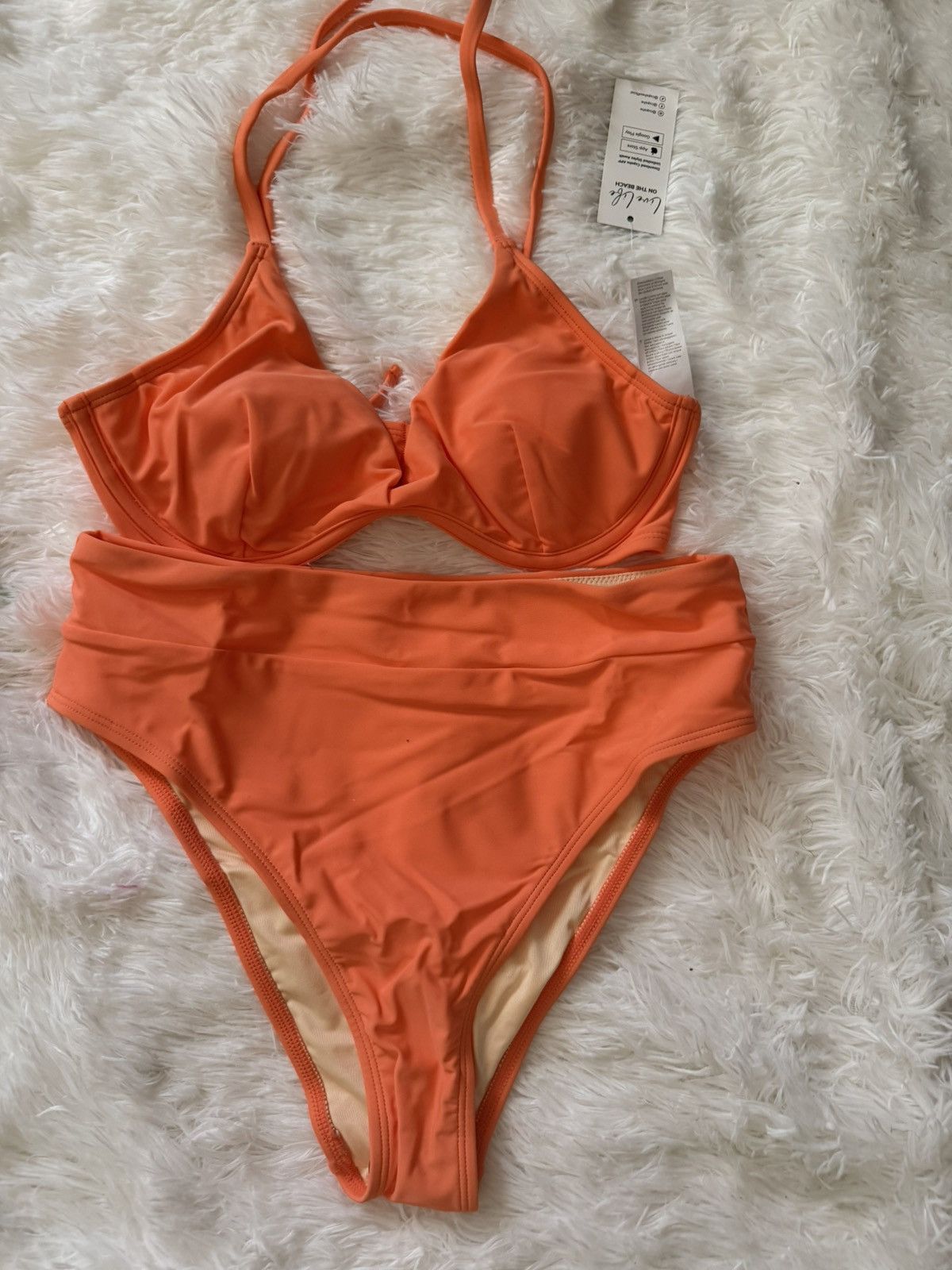 Other Women's Bikini Sets Two Piece Swimsuit High Waisted V Neck Size 28" / US 6 / IT 42 - 6 Thumbnail