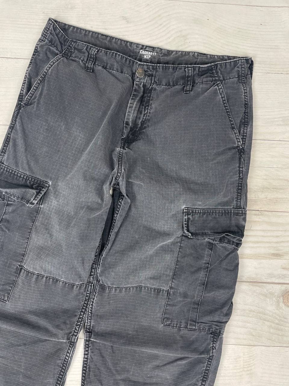 Carhartt Vintage Carhartt Wip Cargo Pants Work Distrissed Faded Size US 33 - 3 Thumbnail