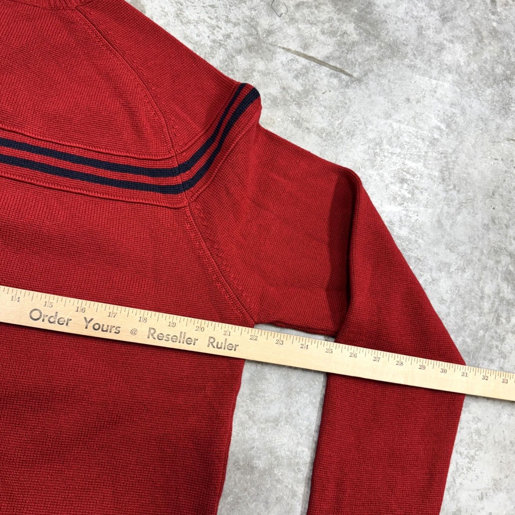 Abercrombie & Fitch Vintage Abercrombie & Fitch Sweater Mens M Striped Crewneck Pullover 90s Red Knit Camber Size US M / EU 48-50 / 2 - 7 Thumbnail