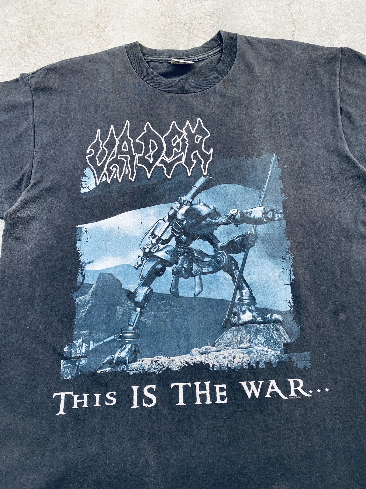 Band Tees Vintage Vader Death Metal Band Distressed Tees Size US L / EU 52-54 / 3 - 3 Thumbnail