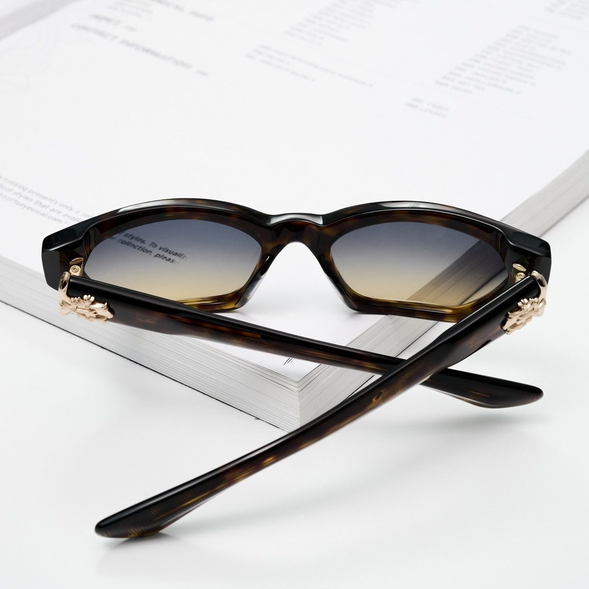 Chrome Hearts CHROME HEARTS HALLLA BALUUUU DARK TORTOISE SUNGLASSES Size ONE SIZE - 6 Thumbnail
