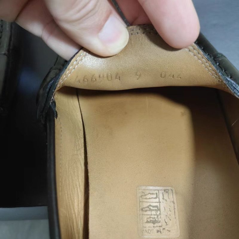 Gucci Gucci Men's Casual Embossed Leather Loafers - Size US 9.5 / EU 42-43 - 5 Thumbnail