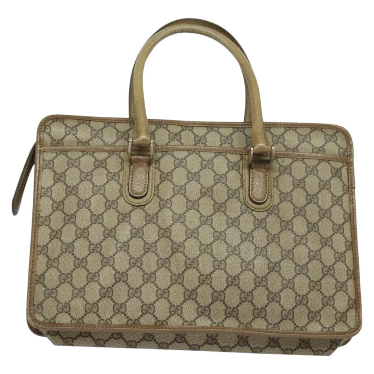 Gucci GUCCI GG Supreme Hand Bag Pvc Vintage Beige Gold Size ONE SIZE - 3 Thumbnail