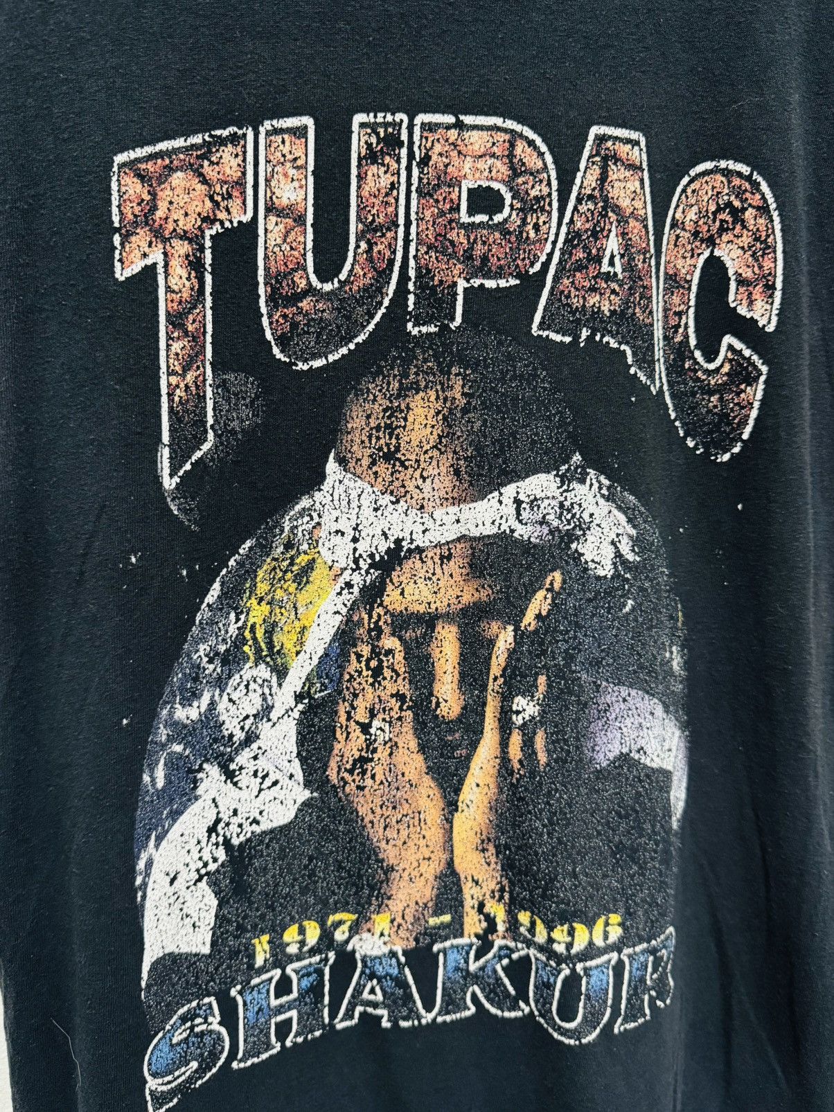 Rap Tees TUPAC DISTRESS Size US L / EU 52-54 / 3 - 2 Thumbnail