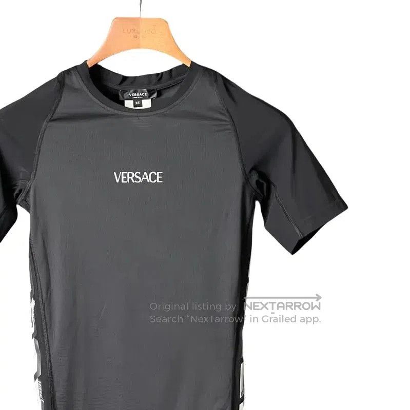 Versace Versace Black Logo Print Summer T-Shirt . Size US XS / EU 42 / 0 - 3 Thumbnail