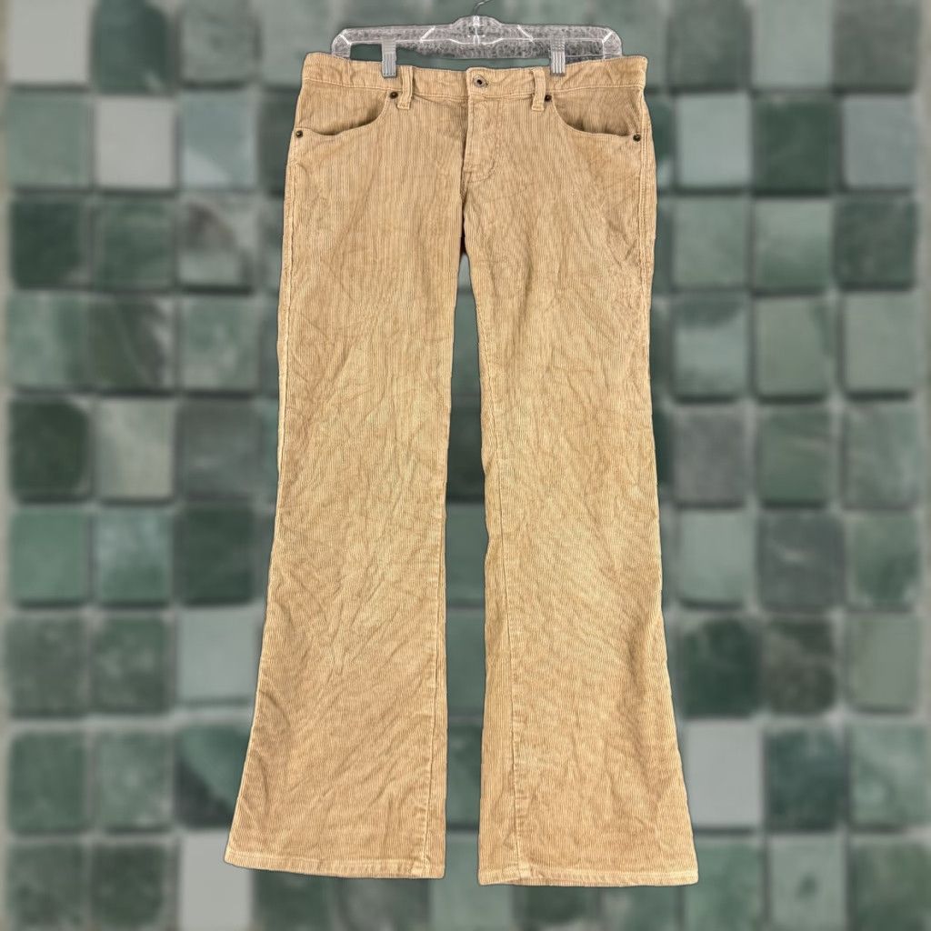 Polo Ralph Lauren Polo Jeans Company Flared Corduroy Pants Womens Size 8 Brown Low-Rise Casual Pants Size 30" / US 8 / IT 44 - 1 Thumbnail