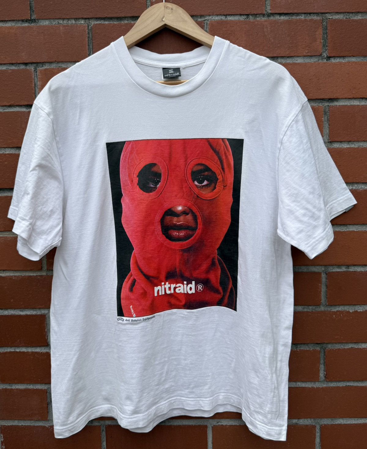 Japanese Brand × Nitraid × Vintage Vintage 90's Nitraid Ski Mask Photo Tee Size US L / EU 52-54 / 3 - 2 Thumbnail