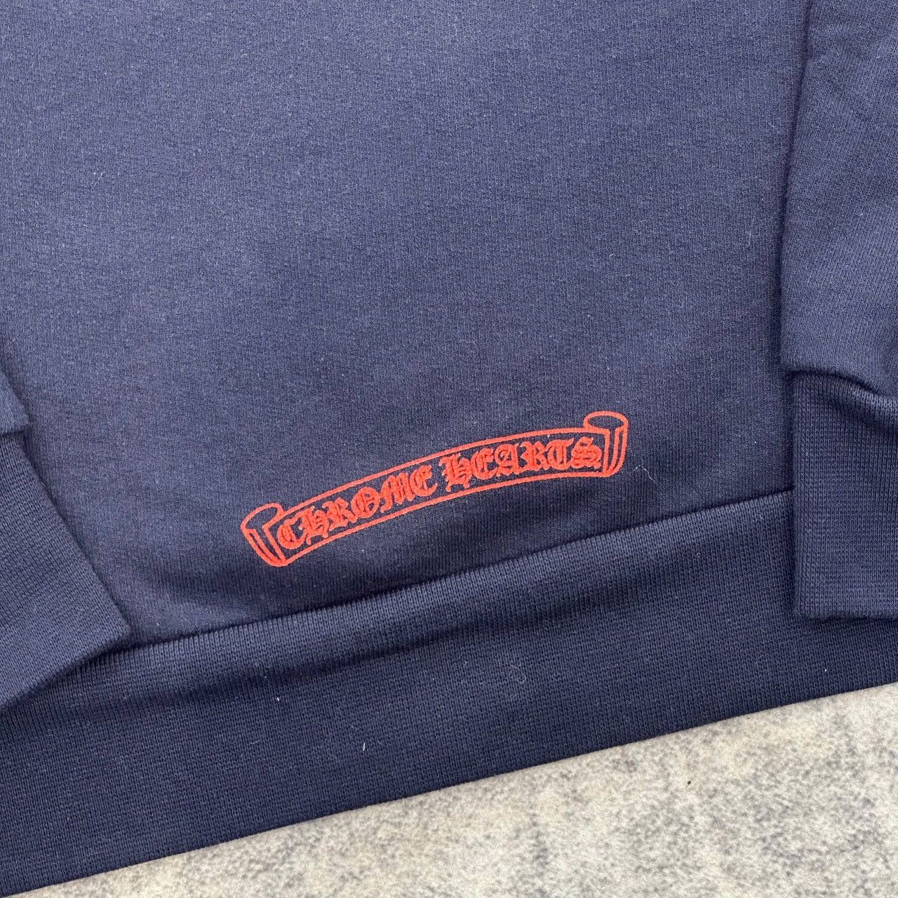 Chrome Hearts CHROME HEARTS HorseShoe Floral Hoodie navy Size US M / EU 48-50 / 2 - 4 Thumbnail