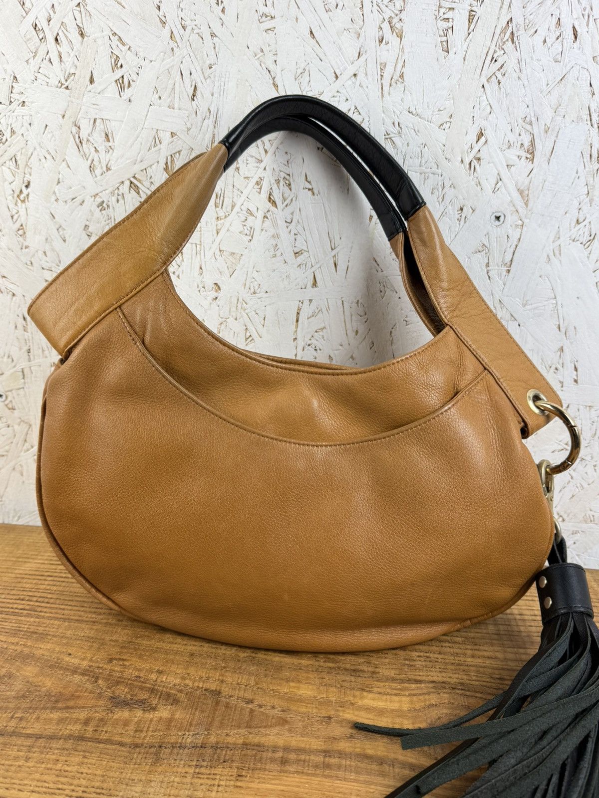 Vivienne Westwood Vivienne Westwood Embossed Orb Leather Handbag Bag Brown Size ONE SIZE - 7 Thumbnail