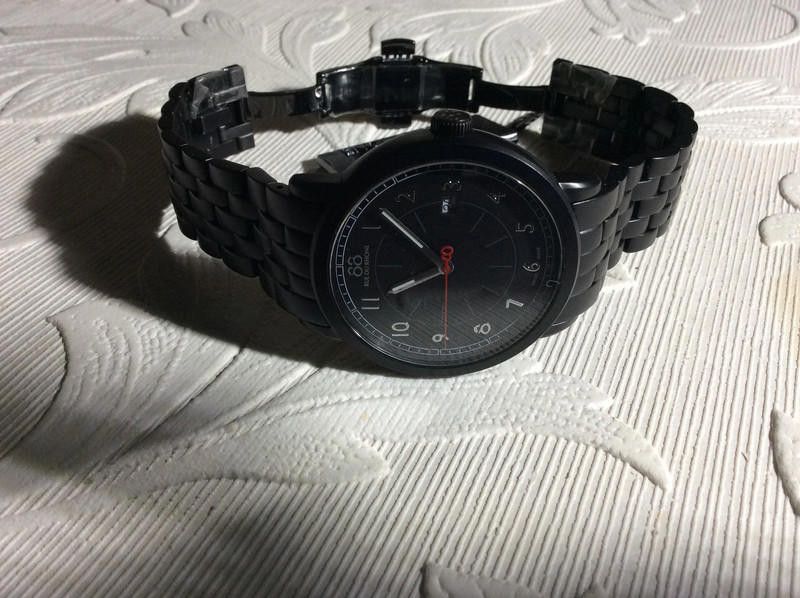 Designer 88 Rue Due Rhone men's black watch Size ONE SIZE - 8 Thumbnail