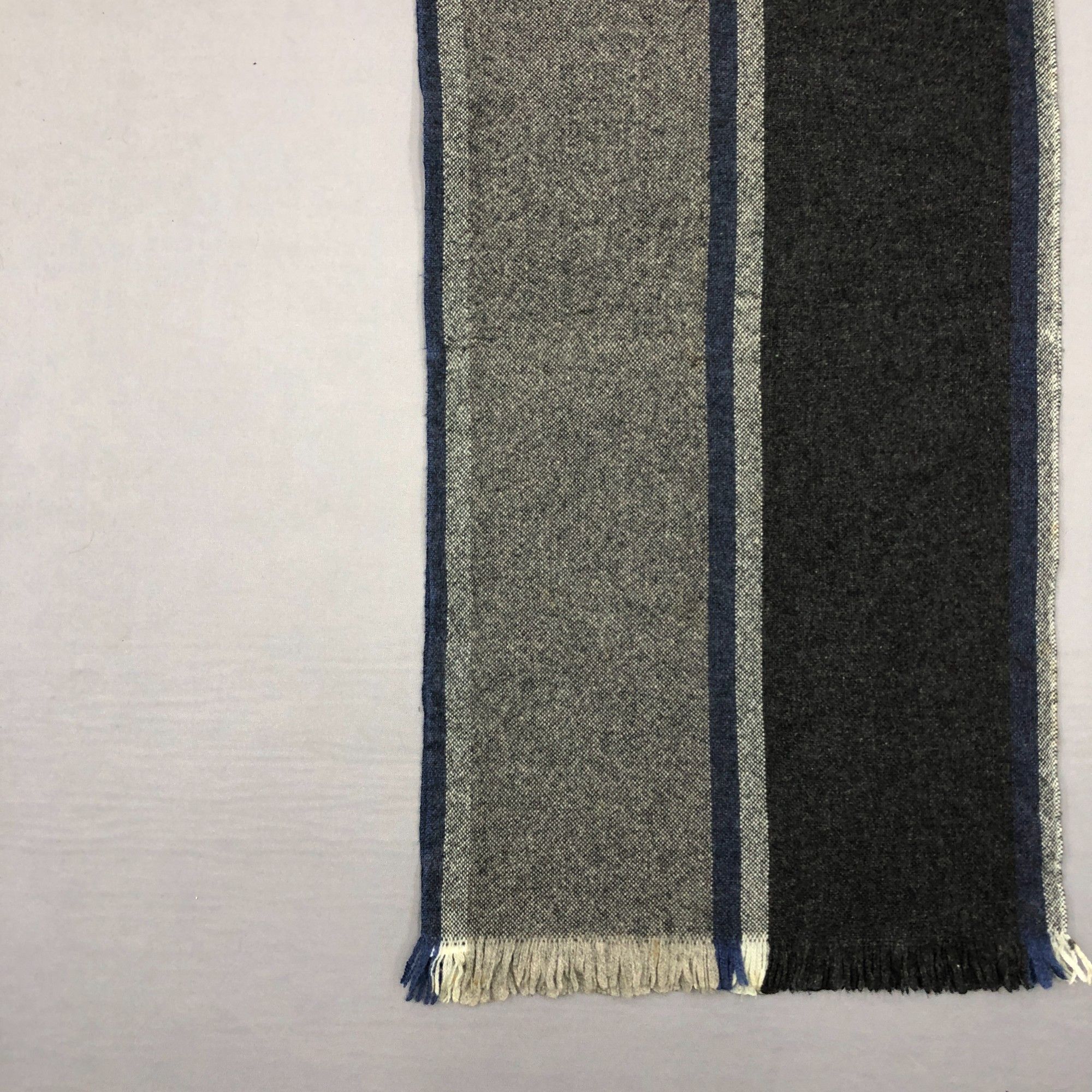 Japanese Brand Vintage Fairfax Scarf Muffler Wool Winter Fringe Scarves Size ONE SIZE - 3 Thumbnail