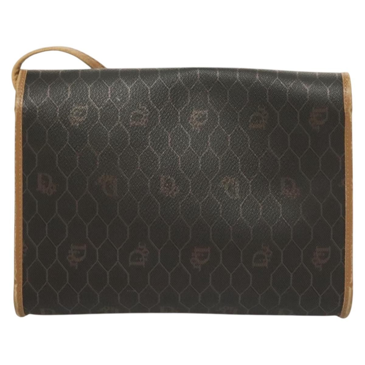 Dior DIOR Honeycomb Canvas Shoulder Bag Pvc Black Gold Size ONE SIZE - 3 Thumbnail