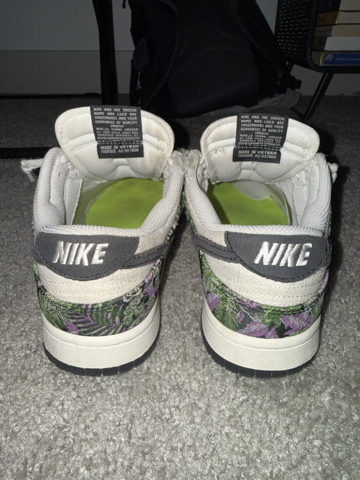 Nike Nike Dunk Low Floral Tapestry Size US 9.5 / EU 42-43 - 4 Thumbnail