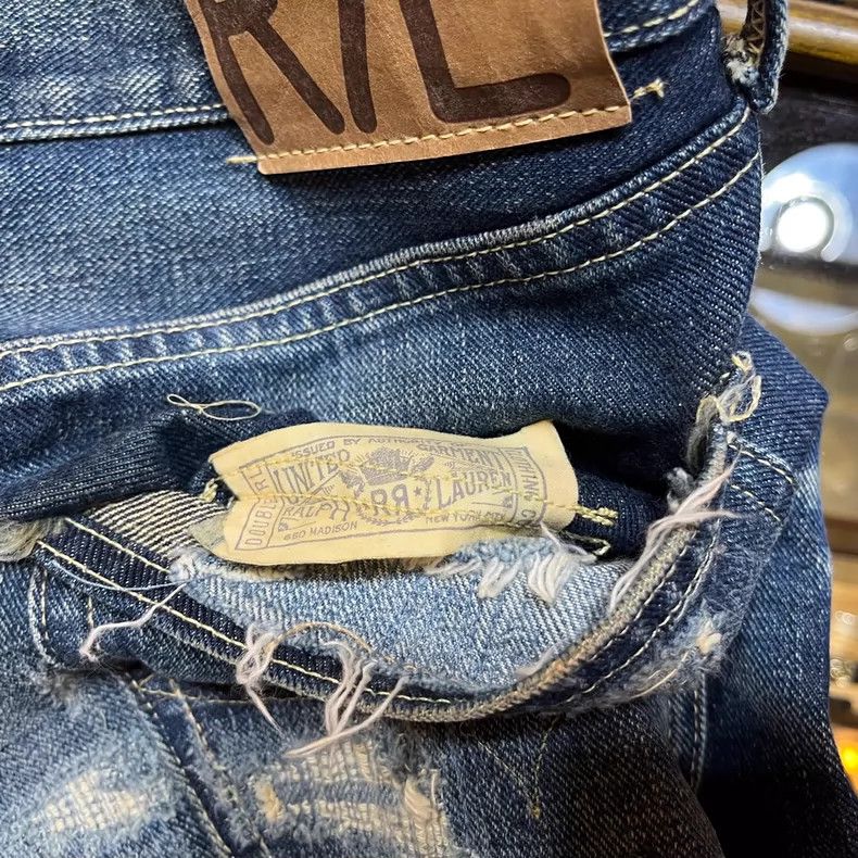 RRL Ralph Lauren RRL Ralph Lauren Niuwang jeans are damaged and worn out Size US 34 / EU 50 - 6 Thumbnail