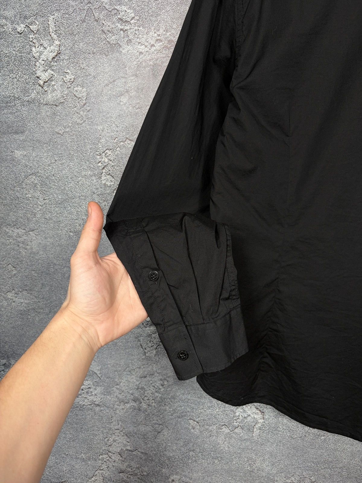 Versace Jeans Couture Versace Jeans Couture Classic Black Shirt With Logo Size M Size US M / EU 48-50 / 2 - 10 Thumbnail