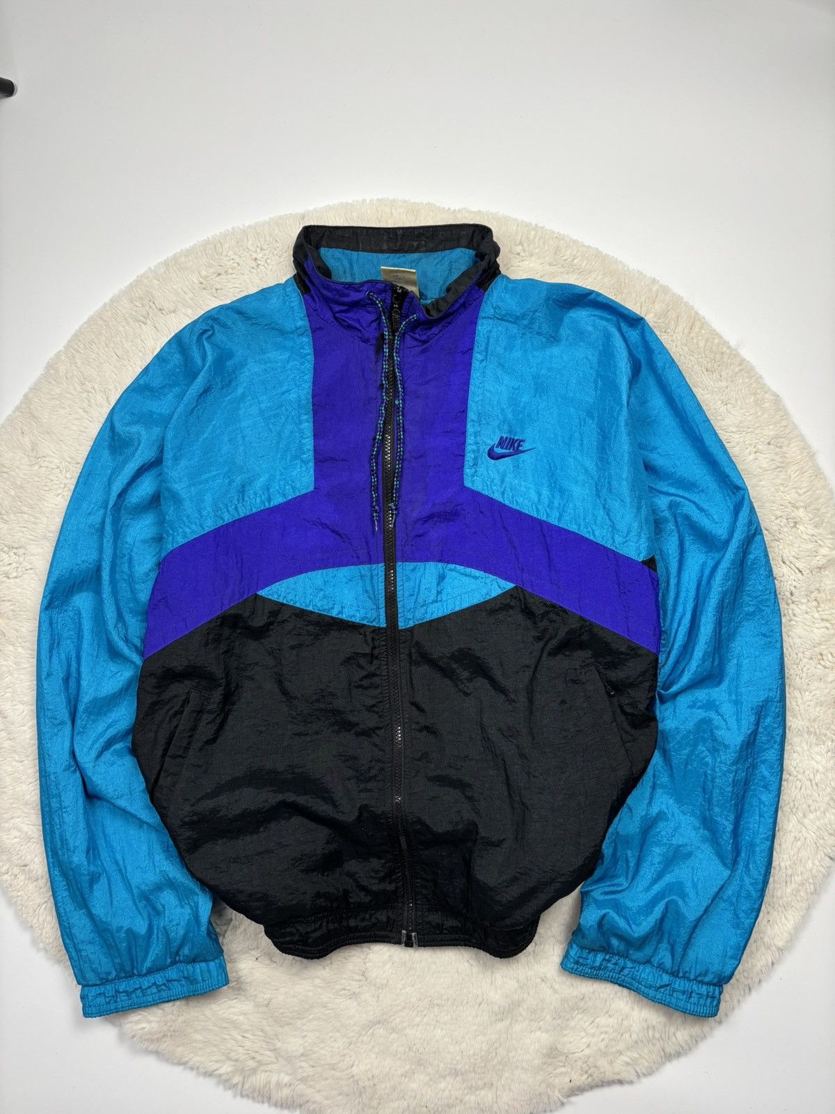 Nike Vintage 90's Men's Colorblock Jacket Rare Retro Style