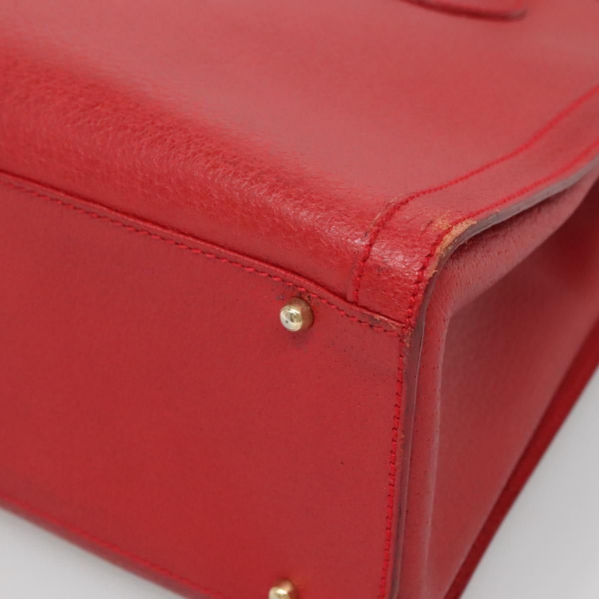 Gucci GUCCI Bamboo Hand Bag Leather Red Gold 002 2853 0260 0 Size ONE SIZE - 10 Thumbnail