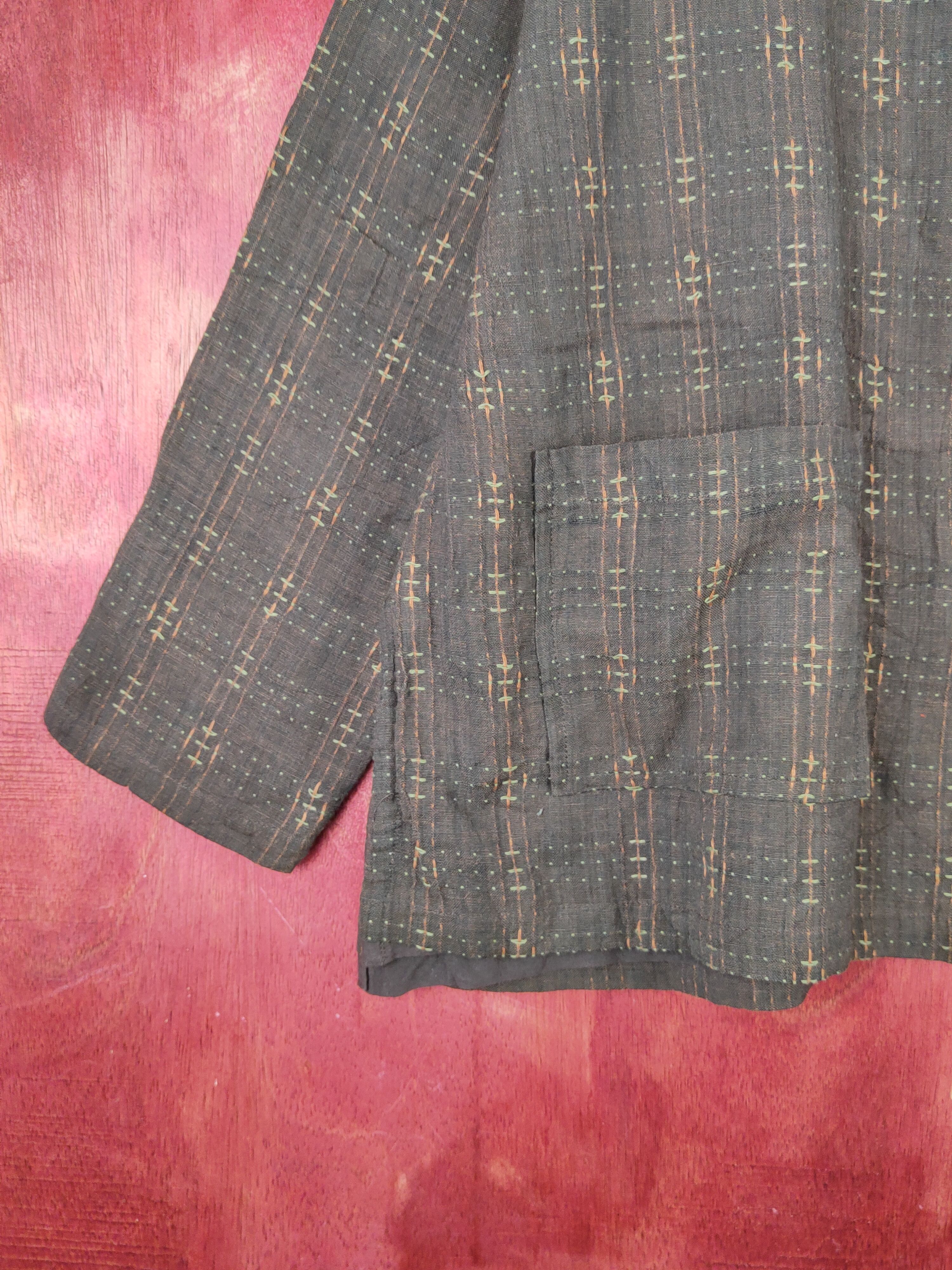 Japanese Brand × Vintage Antenne Trois Dark Brown Button Ups #S1355 Size XL / US 12-14 / IT 48-50 - 4 Thumbnail