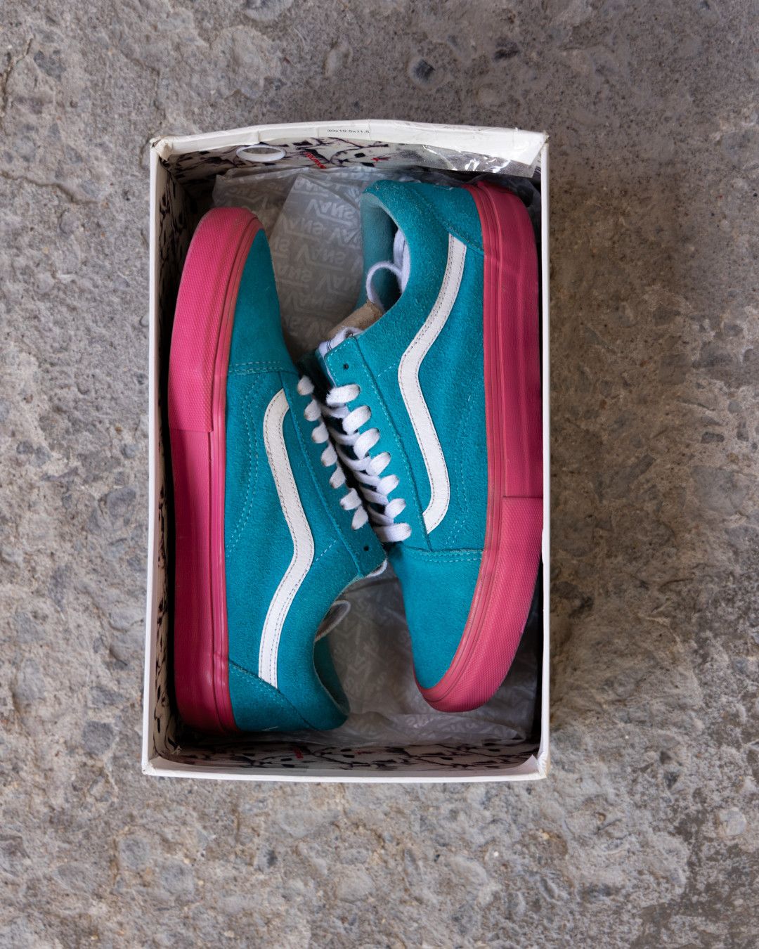 Vans Golf Wang スニーカー アクアブルー/ピンク Vans Syndicate Golf Wang Old Skool Pro Blue/Pink Mens Sz 11 New In