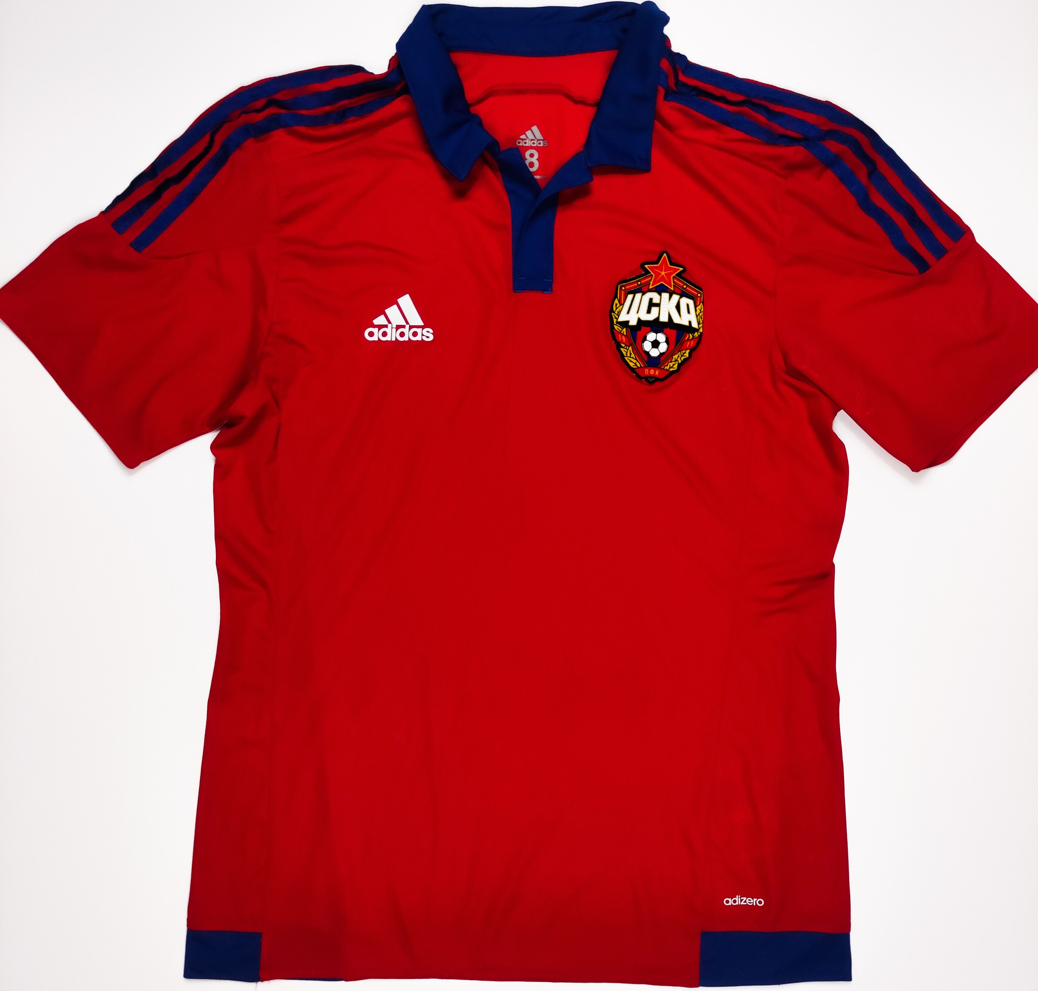 Adidas CSKA Moscow 2015 2016 Adidas Authentic Home Shirt Kit Jersey Size US S / EU 44-46 / 1 - 1 Thumbnail