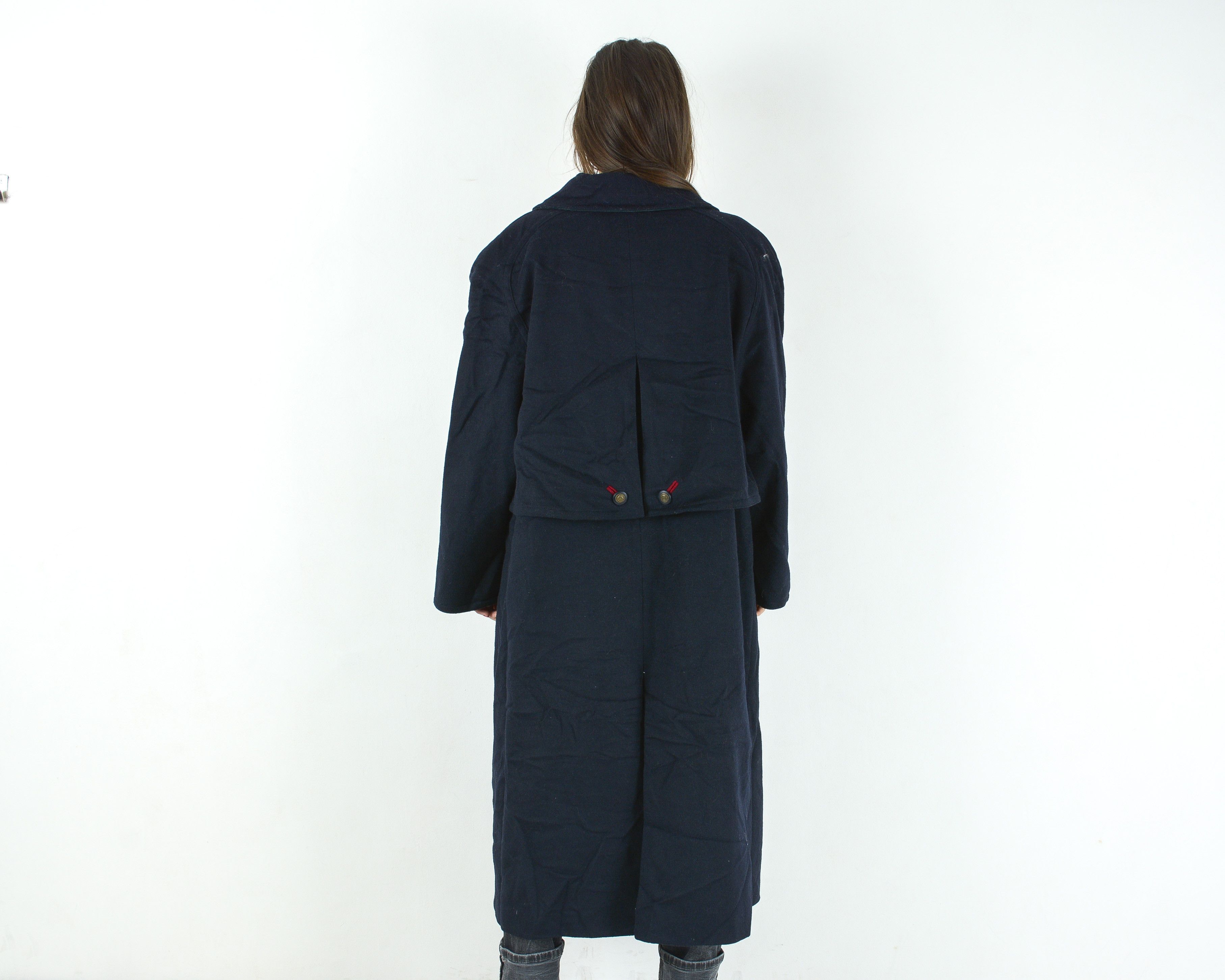 Vintage Original Aquila Alpacca Loden Alpaca Wool Coat Button Up Size L / US 10 / IT 46 - 5 Thumbnail