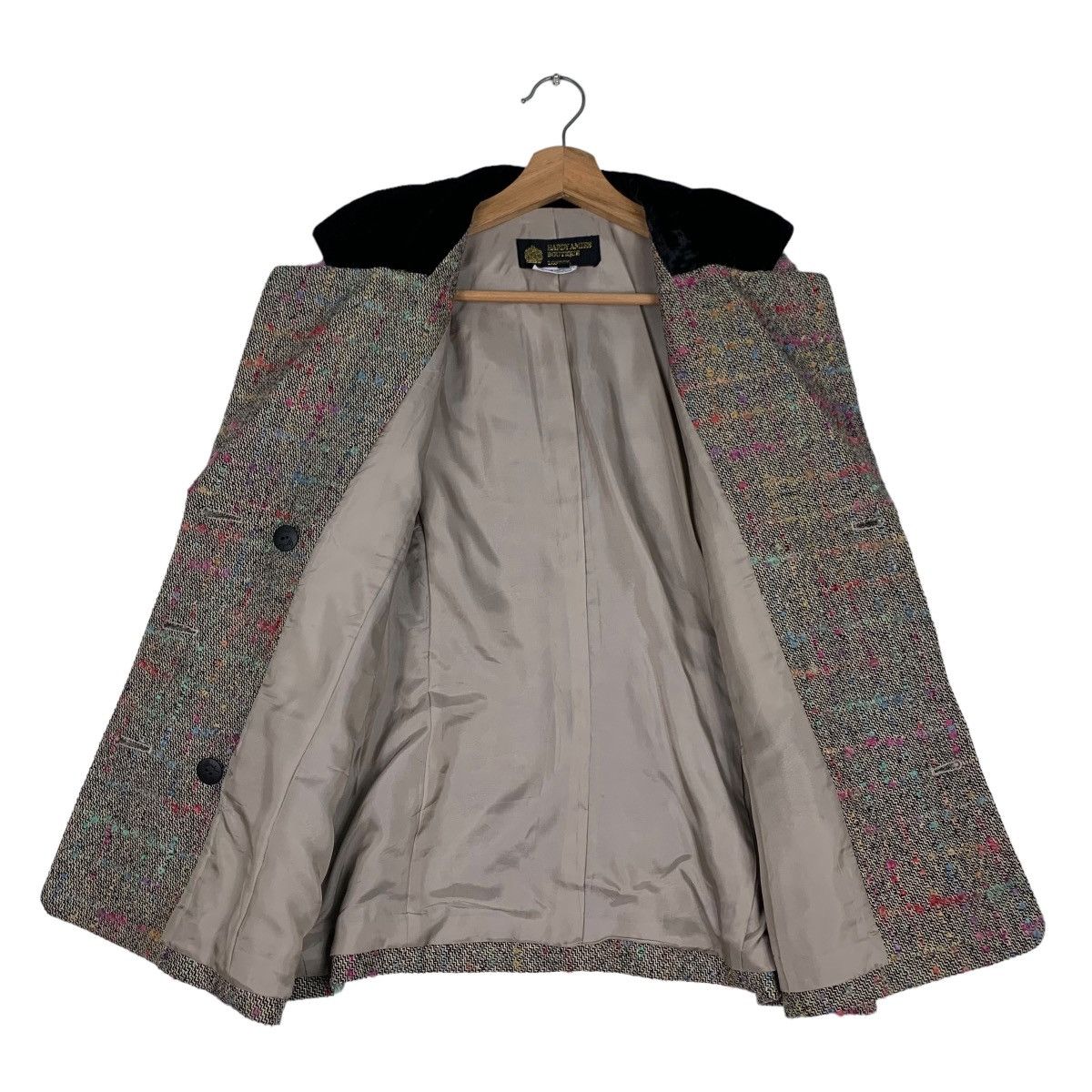Hardy Amies HARDY AMIES Boutique Double Breasted Tweed Jacket #0393-C18 Size M / US 6-8 / IT 42-44 - 11 Thumbnail