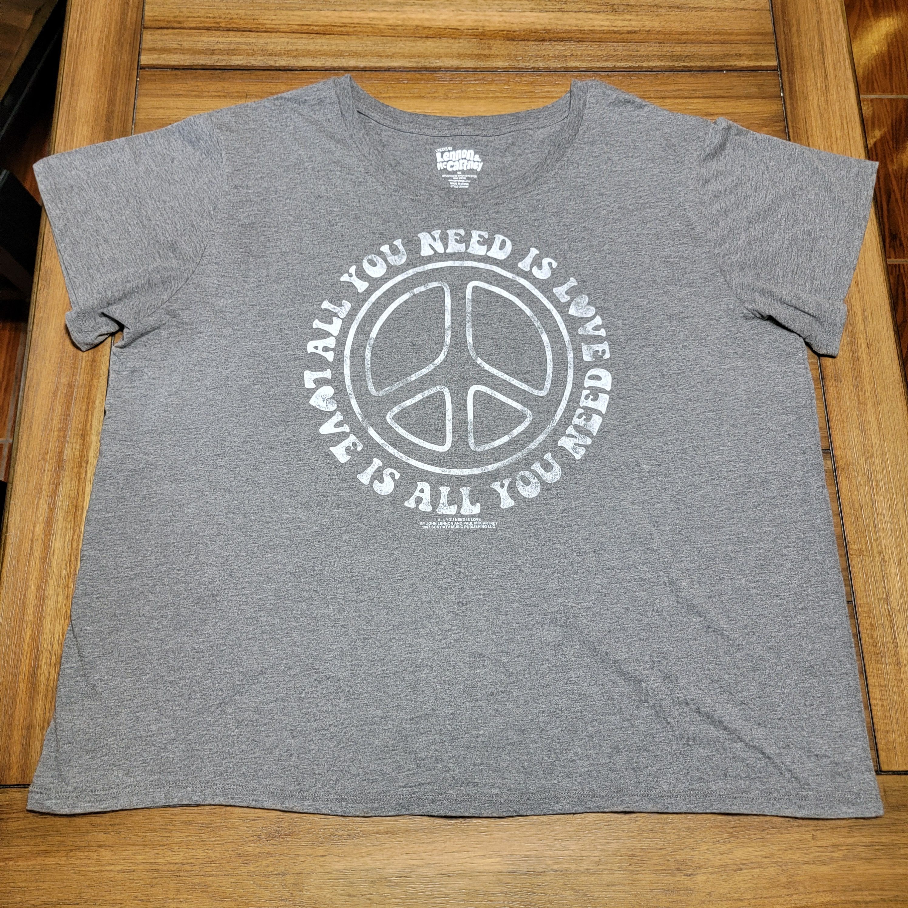 Other Lyrics by Lennon & McCartney SS Tee - 3X Size 3XL / US 20-22 - 1 Thumbnail