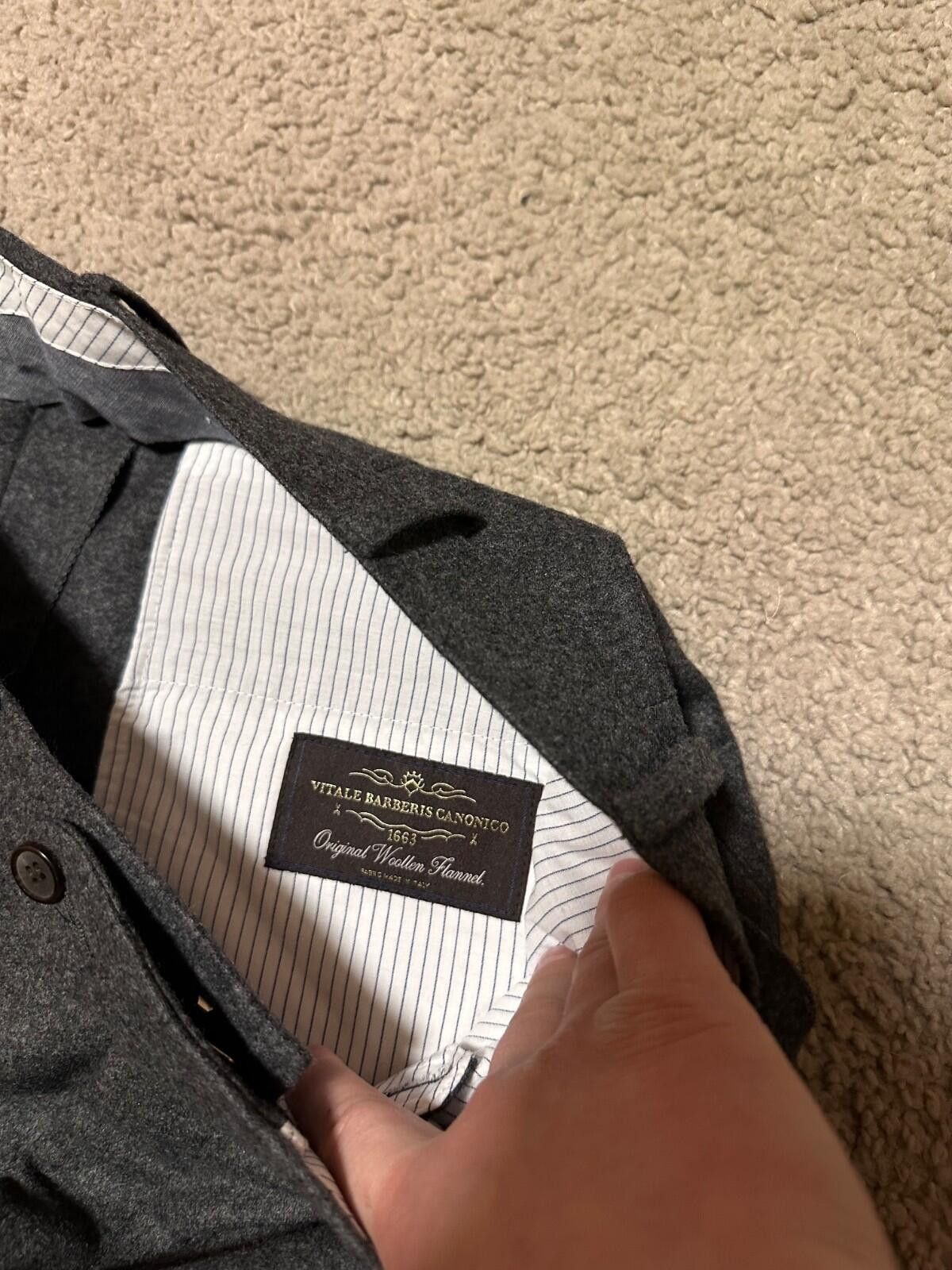 Suitsupply SUITSUPPLY BRESCIA TURN-UP SF Classic Pure Wool Dress Pants Size US 36 / EU 52 - 5 Thumbnail