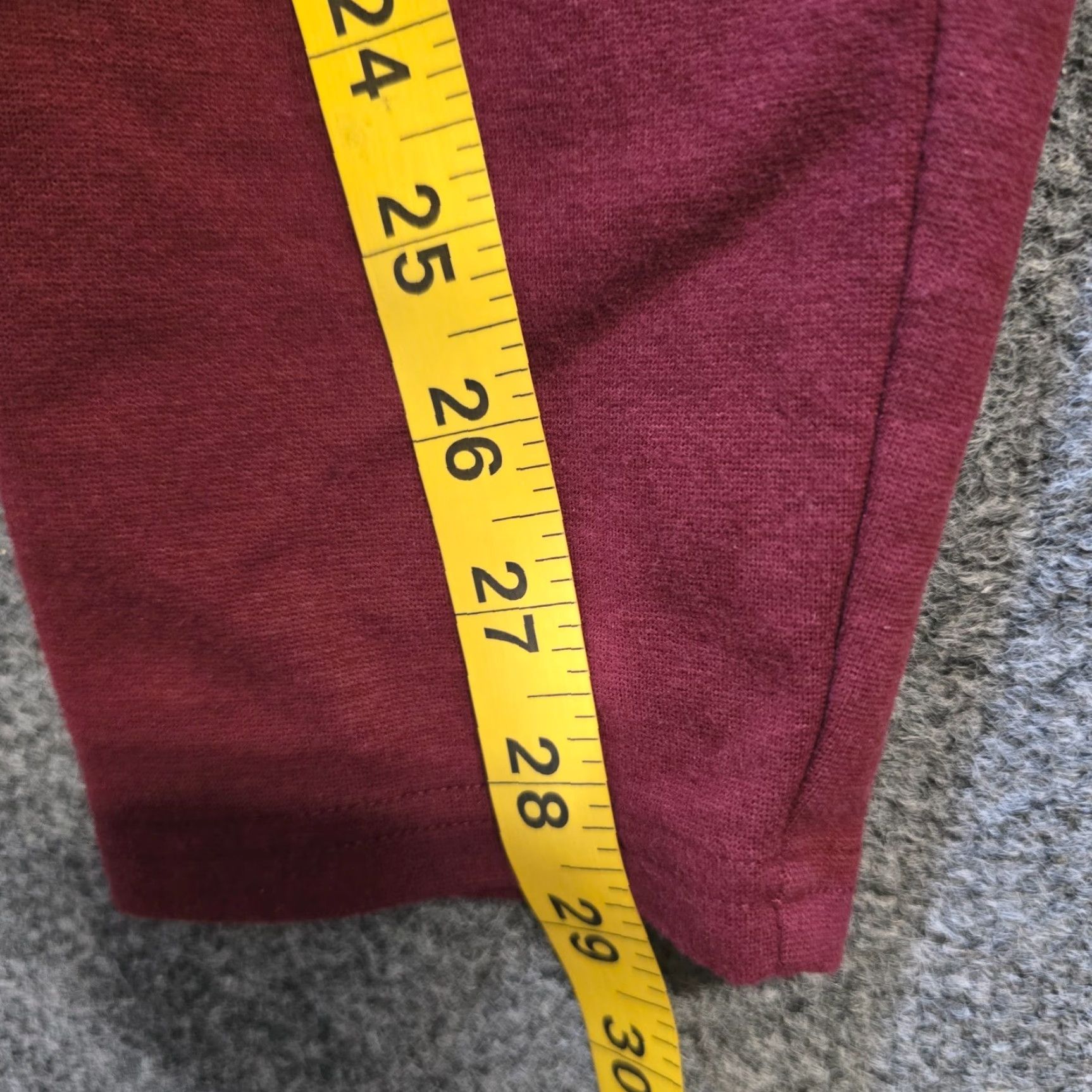 Vintage LL Bean Leggings Women Size L Red Slim Skinny Stretchy Activewear Casual Ankle Capes? Size 36" / US 14 / IT 50 - 6 Thumbnail