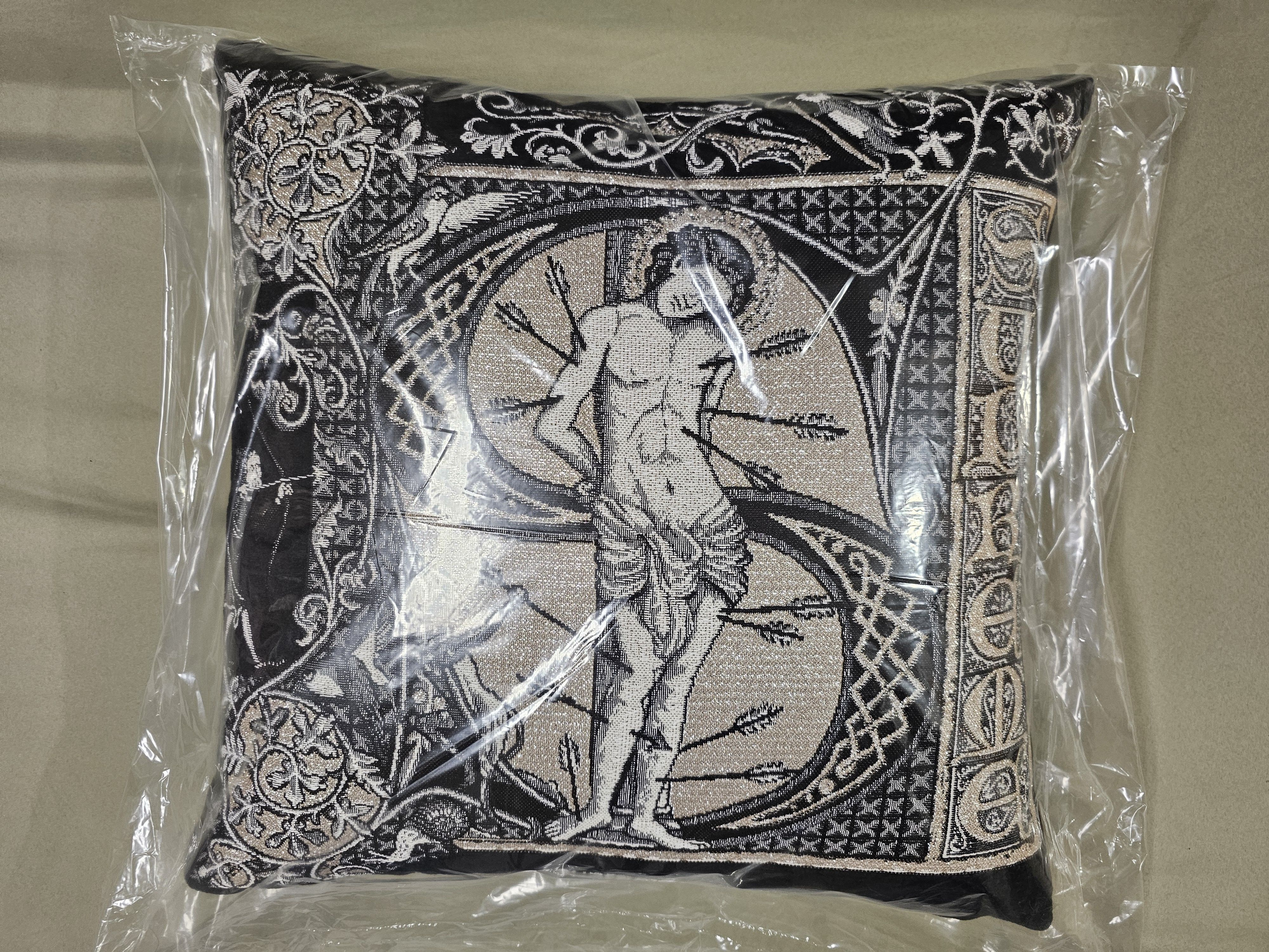 image of Supreme Jules Pansu Saint Pillow in Black, Men's
