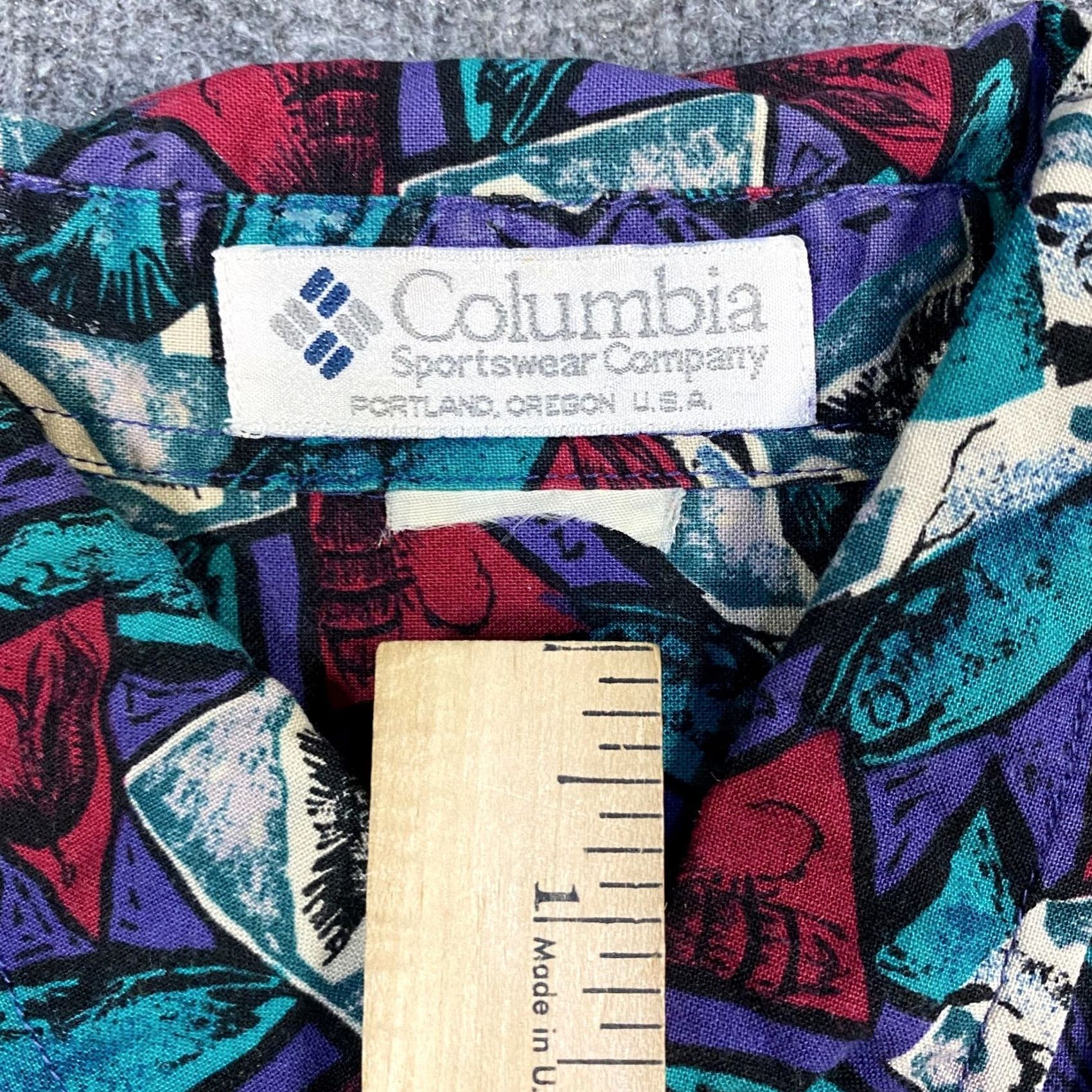 Vintage Columbia Mens Shirt M Blue Short Sleeve All Over Fish Lures Vintage Size US M / EU 48-50 / 2 - 7 Thumbnail