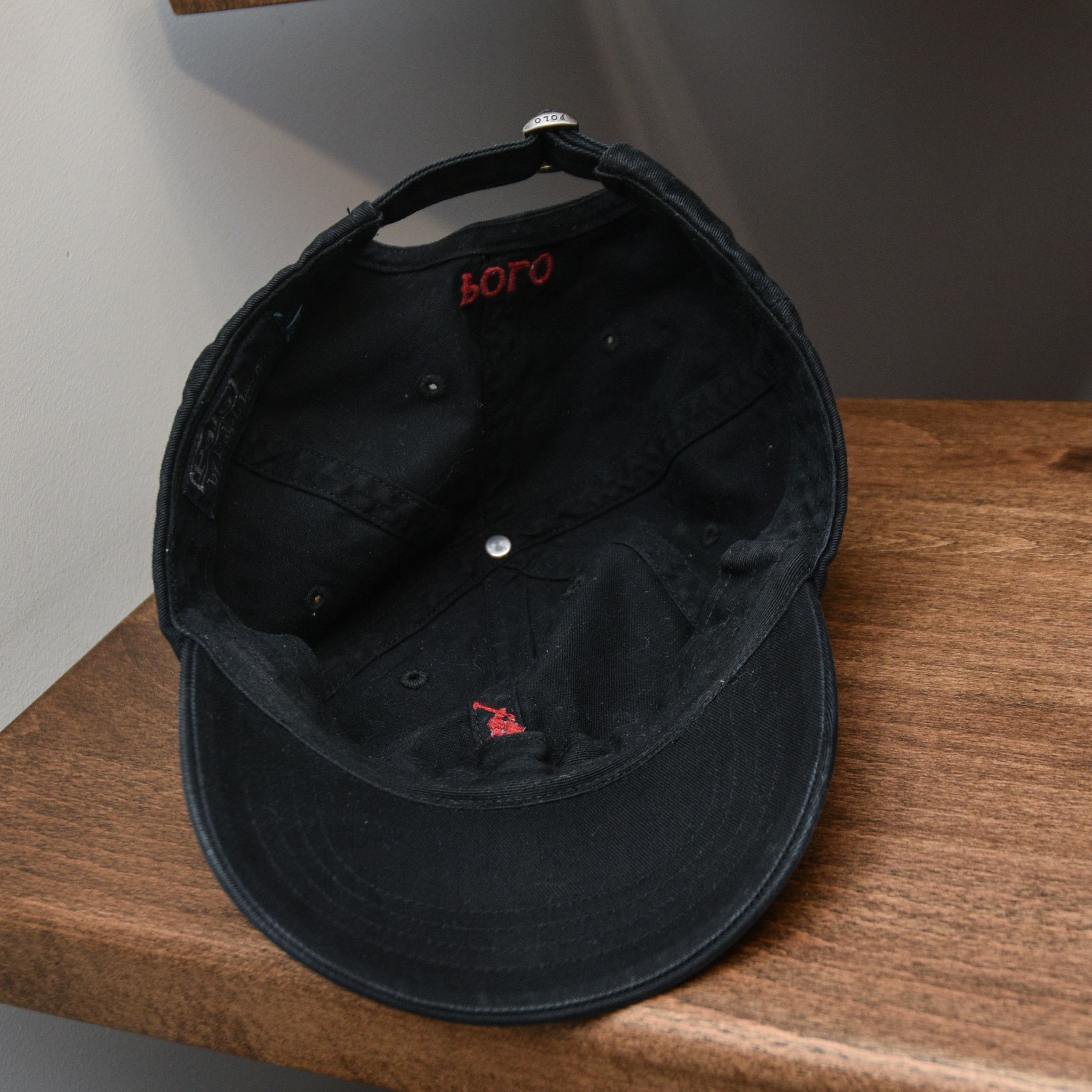 Polo Ralph Lauren Vintage Polo Ralph Lauren Cap Hat Black One Size Size ONE SIZE - 9 Thumbnail